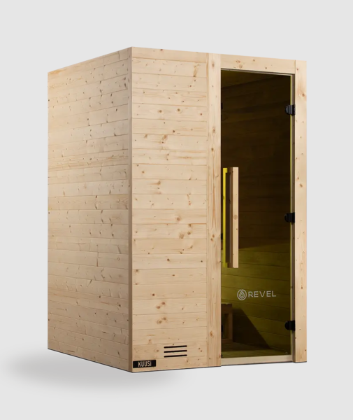 Revel Kuusi 2 Person Traditional Finnish Sauna with Step-1